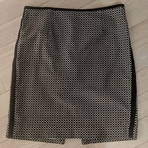 White House Black Market black and white checked